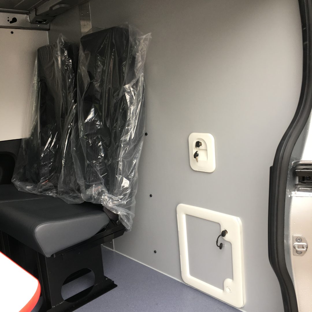 Interior of FAS kitted welfare van