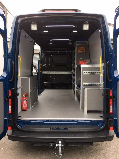 Workshop1 with interior of van showing the workshop units